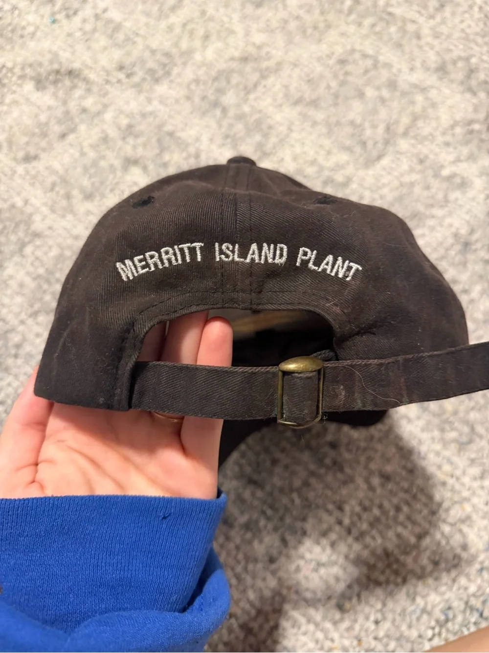 Black Embroidered Baseball Cap